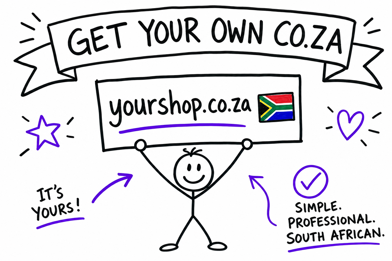 Doodle: get your own .co.za domain for your South African store