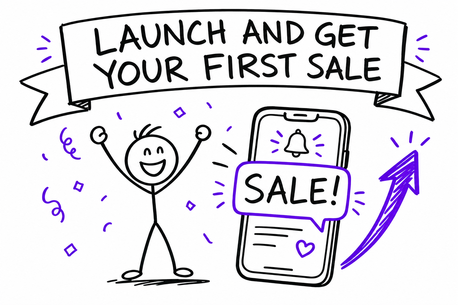 Doodle: launch and get your first online sale