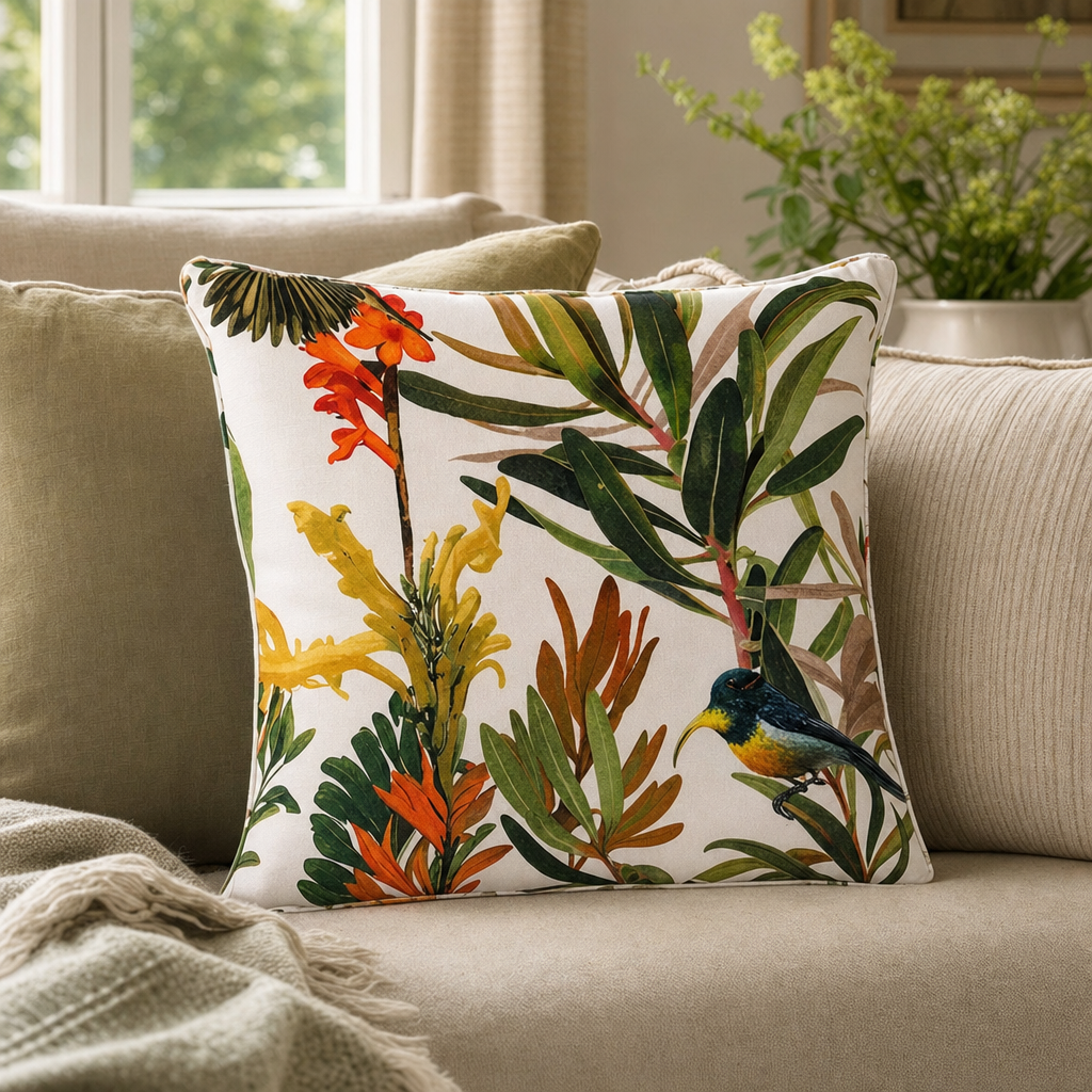Protea Sunbird Cushion — Intellium Inc. visual
