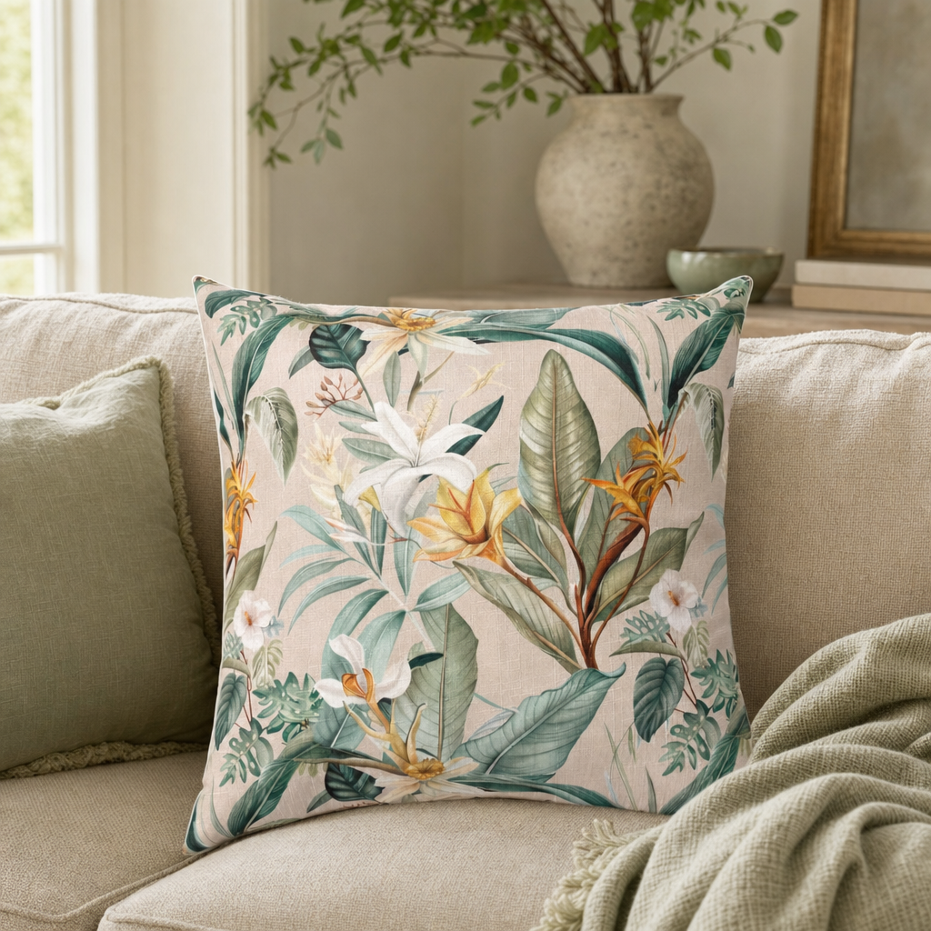 Tropical Lily Cushion — Intellium Inc. visual